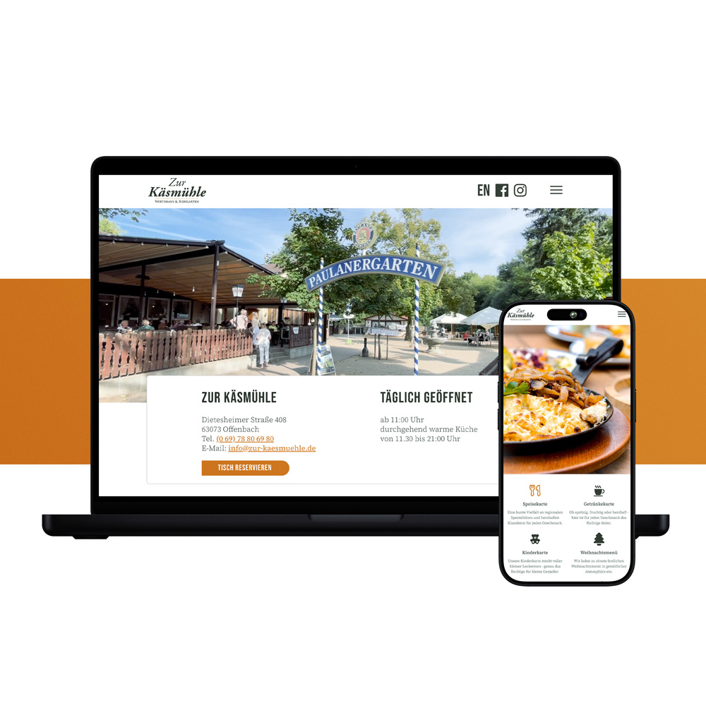 Zur Käsmühle Website Relaunch